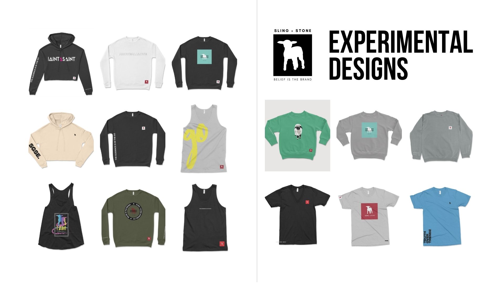 Signature crewneck in Black — original design concept